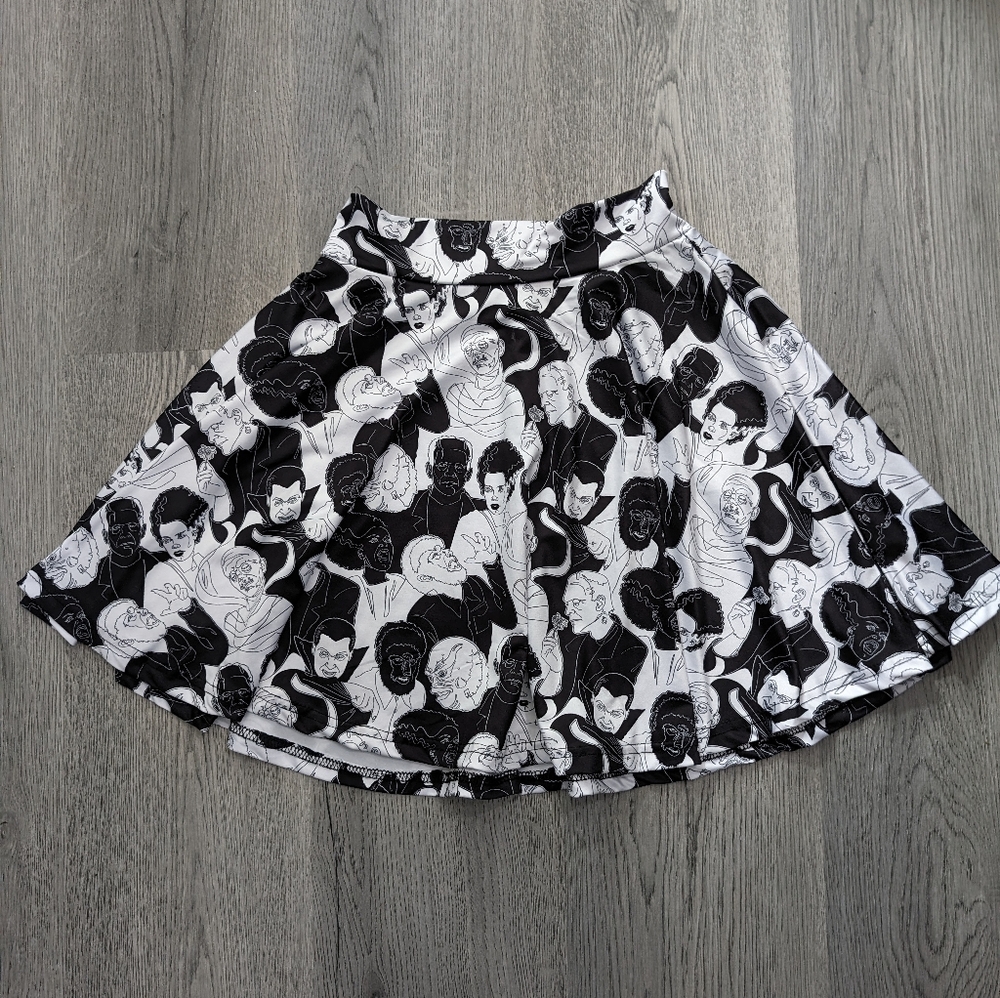Cakeworthy Universal Monsters Skater Skirt - Small - Rare